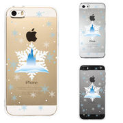 iPhone SE 5S/5 対応 アイフォン ハード クリア ケース カバー シンデレラ城　雪結晶