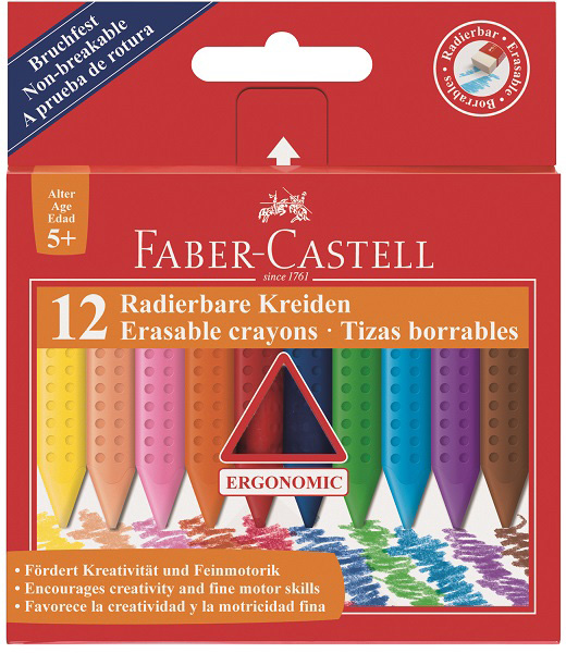 ドイツ名門文具ブランドの子供用筆記具！”FABER-CASTELL　ジャンボグリップクレヨン12色入ボックス”