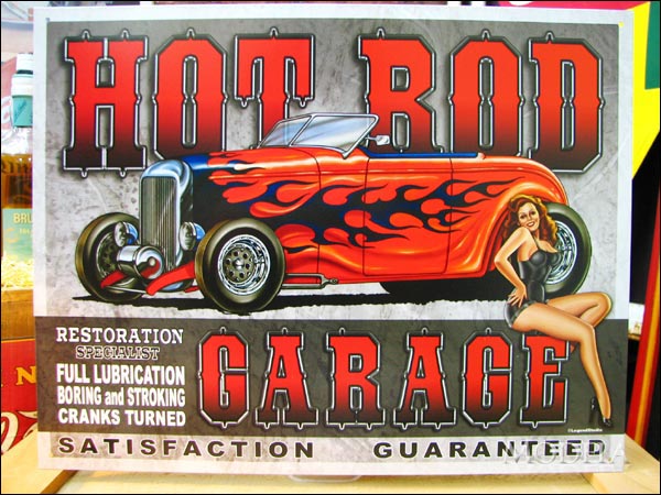 アメリカンブリキ看板 ホットロッド/Hot Rod Garage