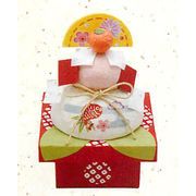 【ご紹介します！安心の日本製！彩り豊かなちぎり和紙のお正月飾り　ちぎり和紙(小)目出鯛鏡もち】