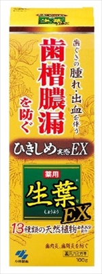 生葉EX 【 小林製薬 】 【 歯磨き 】