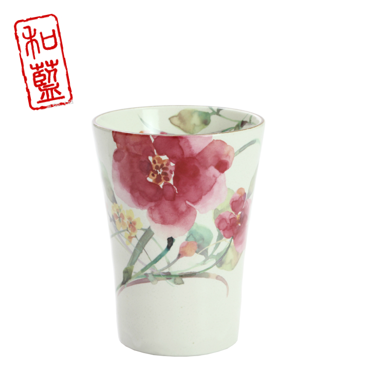花水彩 フリーカップ シュウメイ菊