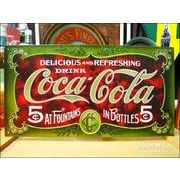 アメリカンブリキ看板 コカ・コーラ 1900年看板