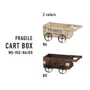 ヴィンテージ木箱をアレンジしたイメージの木製品シリーズ【フラジール・カートボックス】