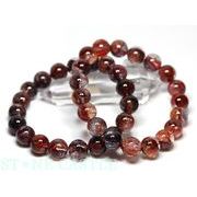 ☆高品質☆【ブレスレット】ブラッドオーラクォーツ (5A) (レインボー付) (約11～11.5mm)