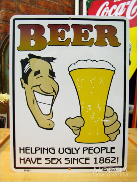アメリカンブリキ看板 ビール/Beer 酔いましょう