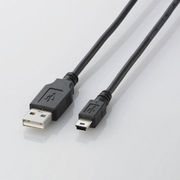 エレコム USB2.0ケーブル(mini-Bタイプ) U2C-M10BK