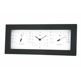 EMPEX置き掛け兼用 MONO 温度計・時計・湿度計 MN-4841 ホワイト