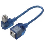 変換名人 USB BtypeL型ケーブル延長20(右L) USBB-CA20RL