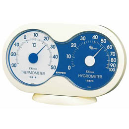 EMPEX 温度・湿度計 アキュート 温度・湿度計 卓上用 TM-2786 オフホワイト×