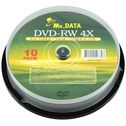 磁気研究所 DVD-RW 4.7GB 10枚スピンドル データ用 4倍速対応 メーカーレー