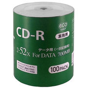磁気研究所 業務用CD-R 700MB 100枚エコパック データ用 2-52倍速対 ワイ