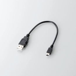 エレコム USB2.0ケーブル(A-mini-Bタイプ) U2C-GMM025BK