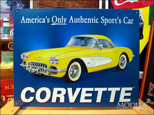 アメリカンブリキ看板 コルベット -'58 Corvette-