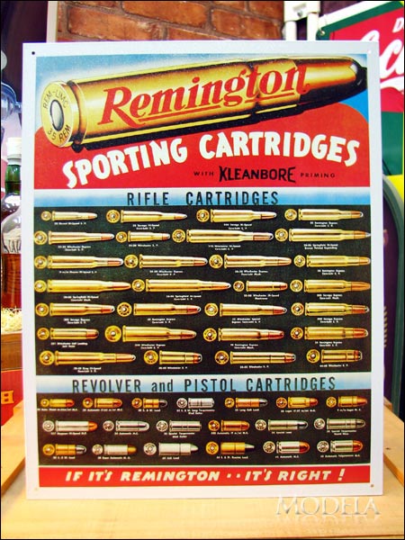 アメリカンブリキ看板 レミントン -Sporting Cartridges-