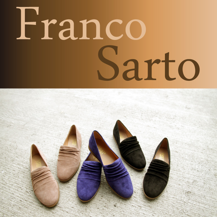 【Franco  Sarto】ドレープ入りフラットシューズ　D33C