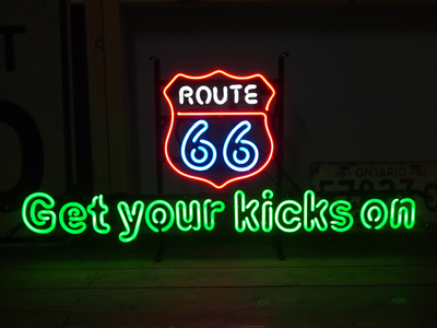ネオンサイン【GET YOUR KICKS ON】ルート66 ROUTE66