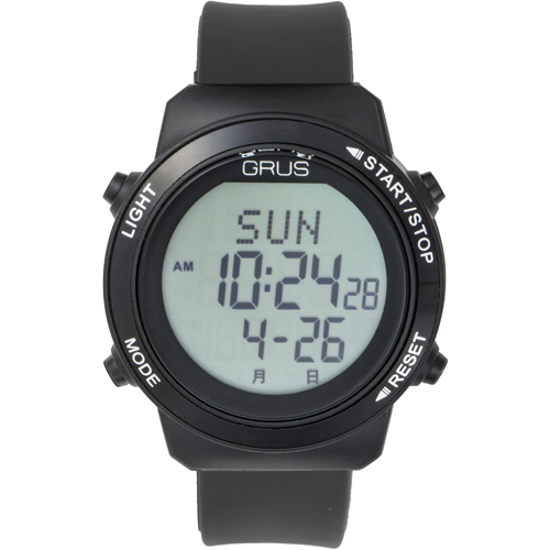 GRUS 腕時計 歩幅計測 ウォーキングウォッチ GRS001-02