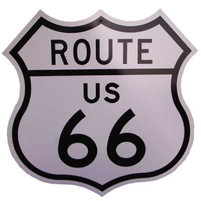 US ROUTE66 トラフィックサインボード