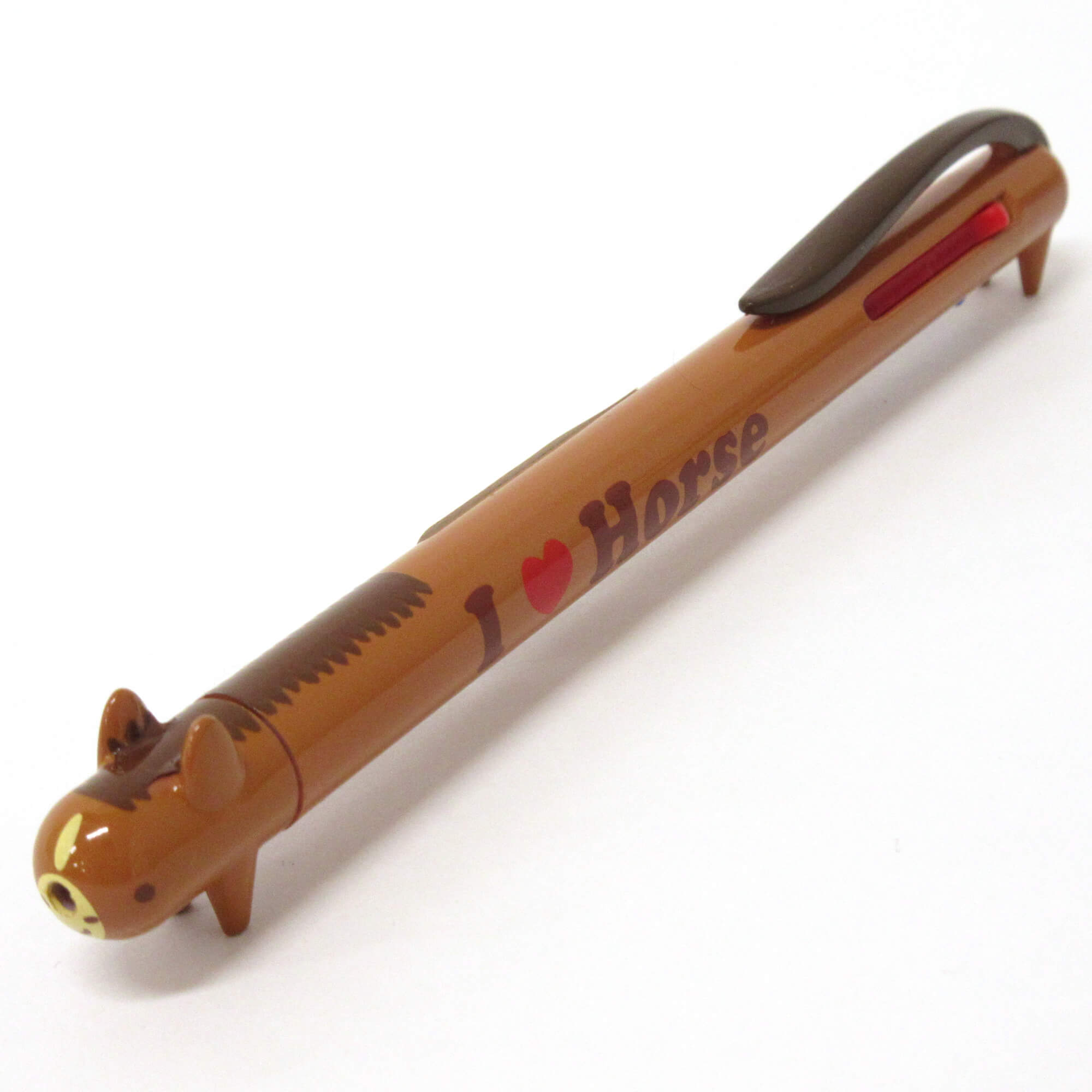 アニマル3色ボールペン ウマ （商品コード：301-097）