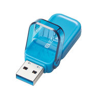 エレコム USBメモリー/USB3.1(Gen1)対応/フリップキャップ式/32GB/ブル