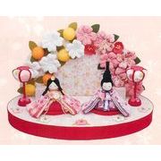 【ご紹介します！安心の日本製！桃の節句を祝う！桜づくしのふっくら可愛いお雛様！ぷりてぃ舞桜花舞台】