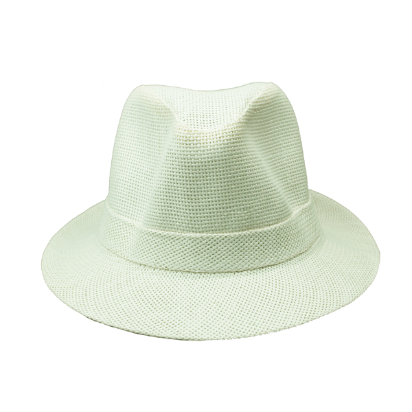 アウトレット特価処分 中折れ帽 ストローハット帽子 ホワイト ファッション雑貨 株式会社 カツト 問屋 仕入れ 卸 卸売の専門 仕入れならnetsea