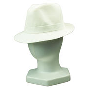 アウトレット特価処分【中折れ帽】ストローハット帽子　ホワイト