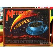 アメリカンブリキ看板 Meteor Coffee