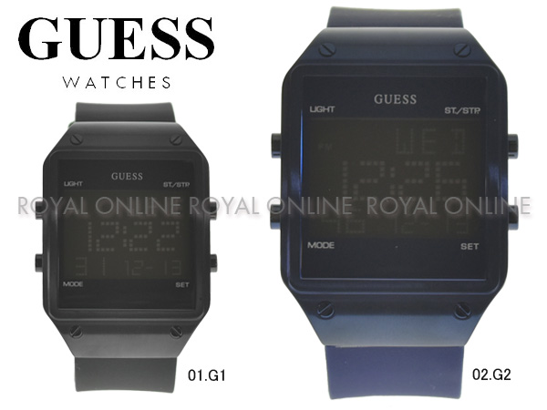 S) 【ゲス ウォッチ】 W0595 G1 G2 レーダー RADAR 腕時計 アナログ クオーツ 全2色 メンズ