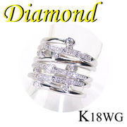 1-1710-06001 GDG  ◆  K18 ホワイトゴールド リング  ダイヤモンド 0.96ct　15号