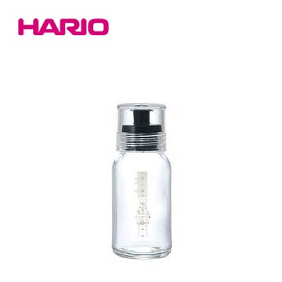 「公式」振れる・作れる・注げる・保存できる　ドレッシングボトルスリム　120ml　ブラック_HARIO(ハリオ)