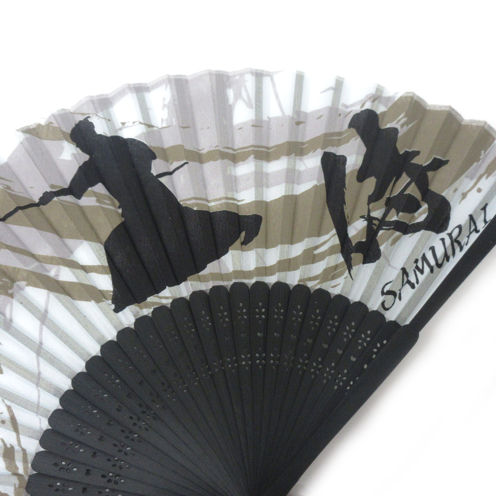 ファッション雑貨＞＜和雑貨・和土産＞高級シルク扇子 侍 No.504