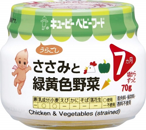 キユーピー 【納期2-4週間】瓶詰/ささみと緑黄色野菜
