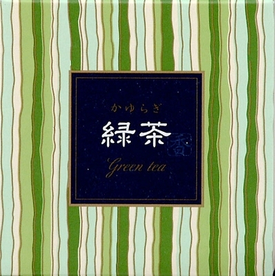 かゆらぎ　緑茶　コーン１２個入　香立付 【 日本香堂 】 【 お香 】