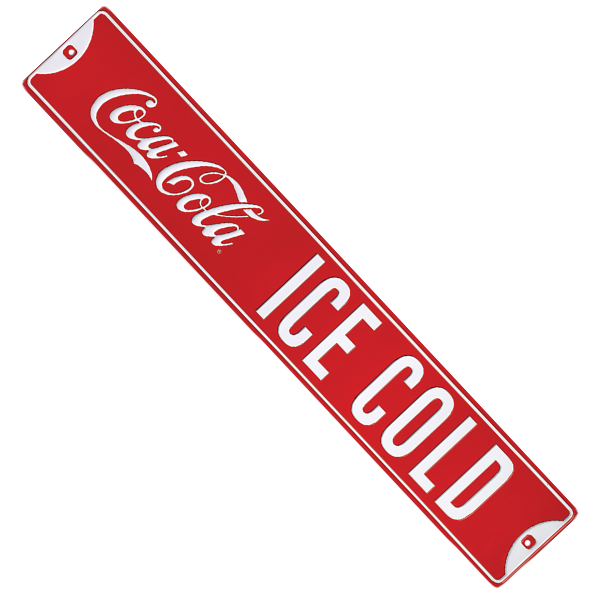 エンボスメタルサイン Coke Ice Cold St. 【NEW バージョン】