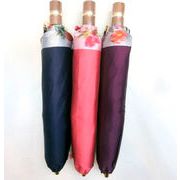 【日本製】【雨傘】【折りたたみ傘】甲州産両面S巾ホグシ織フラワーライン柄軽量日本製折畳傘