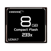 HIDISC CFカード 8GB 233x Read35MB/s MLCチップ搭載 HDC