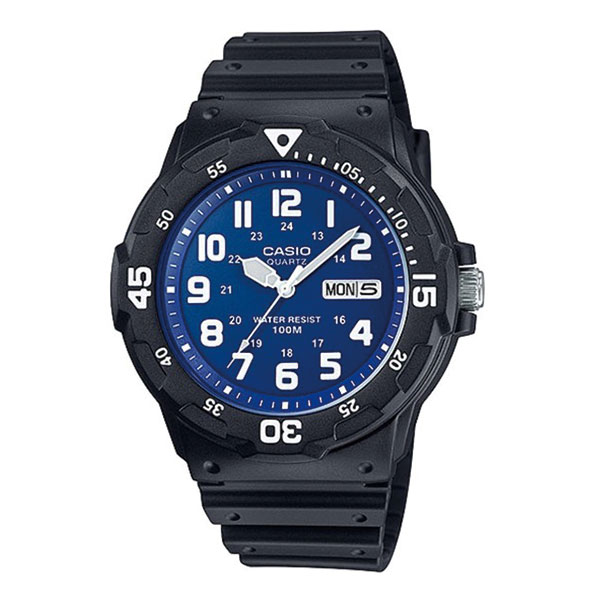 CASIO腕時計 アナログ表示 丸形 カレンダー MRW-200H-2B2 チプカシ メンズ腕時計
