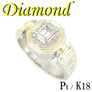 1-1901-02004 TDR ◆ Pt / K18  リング ダイヤモンド 0.20ct  15号
