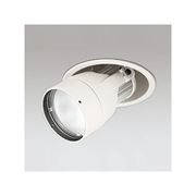 LEDダウンスポットライト M形 φ100 JR12V-50W形 高彩色形 スプレッド配光 連続調光 オフホワイト 温白色形