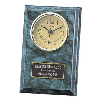 （クロック／ウォッチ）（記念時計／オリジナル）大理石調記念時計 MG-40