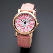 正規品AMORE DOLCE腕時計アモーレドルチェ AD18303-PGWH/PK ラウンド 革バンド レディース腕時計