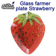 ■DULTON（ダルトン）■　Glass farmer plate Strawberry