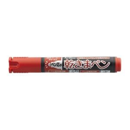 シヤチハタ 乾きまペン 中字 丸芯 赤 K-177Nアカ 00000682