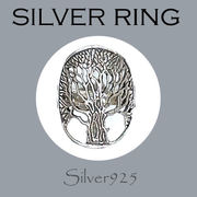 リング-10 / 1-2363 ◆ Silver925 シルバー 透かし TREE(木) リング