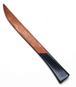 木製　　木目  　 塗分け　手柄黒 　ナイフ