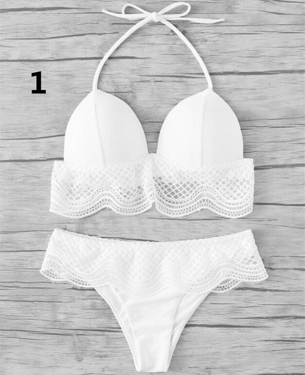 ワイヤーなし水着 レディースビキニ 盛れる パット付き レース アパレル 株式会社 シャローム 問屋 仕入れ 卸 卸売の専門 仕入れならnetsea