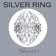 リング-10 / 1-2366 ◆ Silver925 シルバー 透かし リング