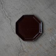 寿山窯 angle アングル 18.5cmプレート ブラウン[美濃焼]